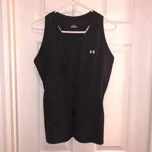 Under Armour black heat gear racerback top NWOT